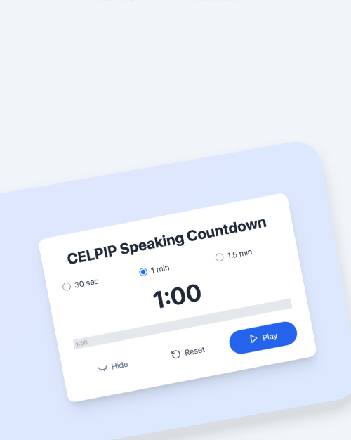 CELPIP Speaking Countdown